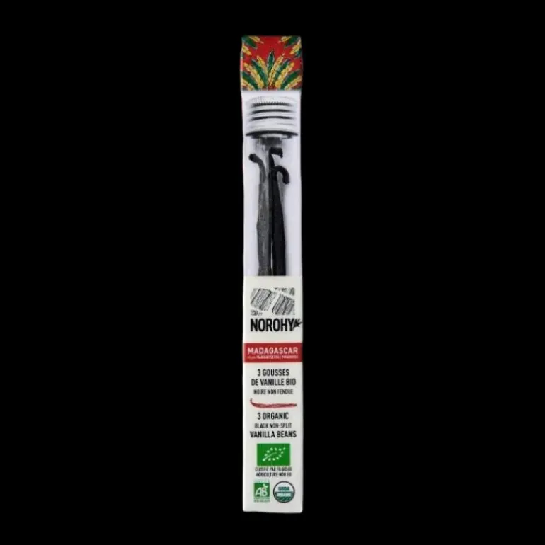 Gousse de Vanille Bio de Madagascar 19 cm (x3)