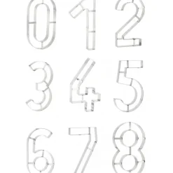 Grand Emporte Pièce Inox Chiffre 4 32x18 cm