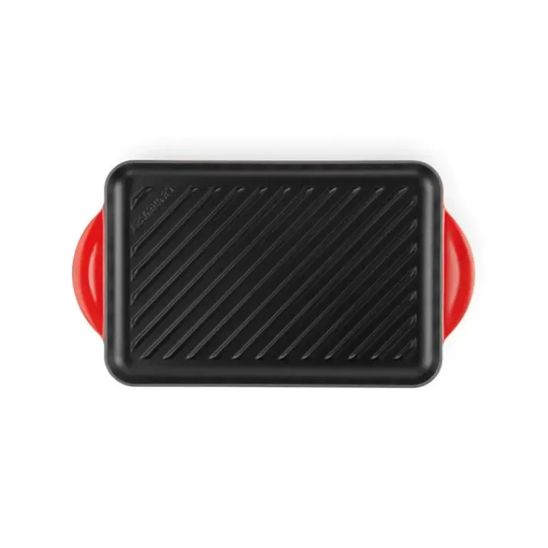 Gril en Fonte Rectangulaire 32 cm Cerise Le Creuset