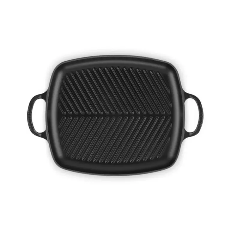 Gril en Fonte Rectangulaire 30 cm Noir Mat Le Creuset