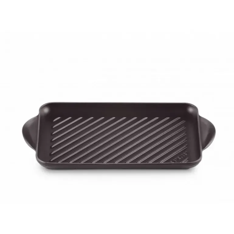 Gril en Fonte Rectangulaire 32 cm Noir Mat Le Creuset