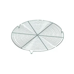 Grille Ronde avec pieds Chromée Ø 20 cm