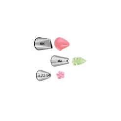 Kit 3 Douilles Pâtissières Fleurs (n°104-352-224) Wilton