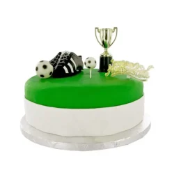 Kit Décor Gâteau Champions de Football (5 pièces)