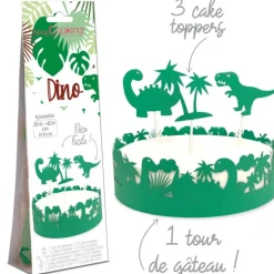 Kit Décor Gâteau Dinosaure (4 pièces) Scrapcooking