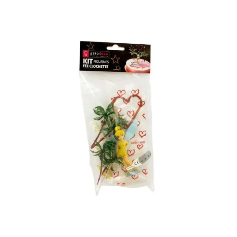 Kit Décor Gâteau Fée Clochette (5 pièces)