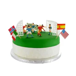 Kit Décor Gâteau Football (10 pièces)