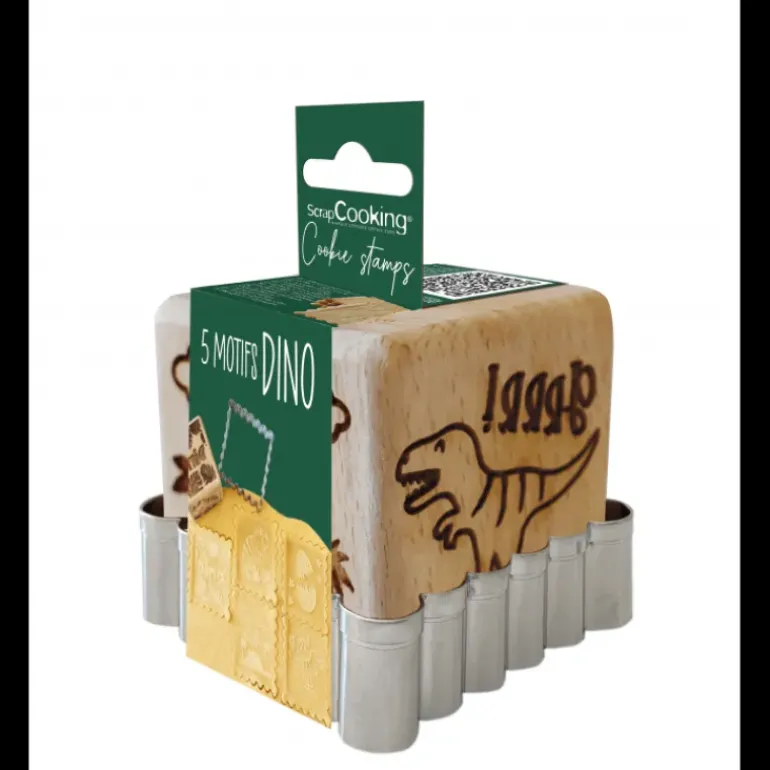 Kit Décoration Biscuit Motif Dinosaure Scrapcooking