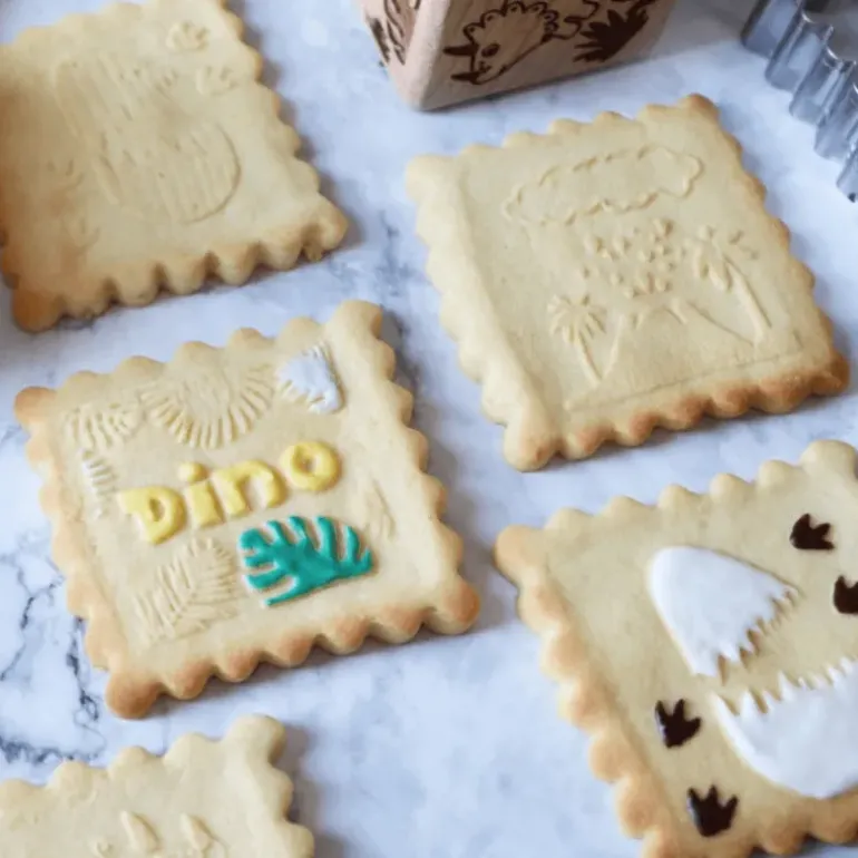 Kit Décoration Biscuit Motif Dinosaure Scrapcooking