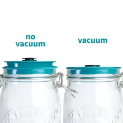 Kit de Mise Sous-Vide 3 Bocaux Kilner 0,5 L avec Couvercles et Pompe Airtender