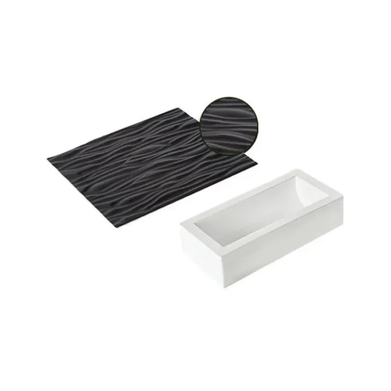 Kit Moule à bûche et Tapis Effet Bois SilikoMart Professional