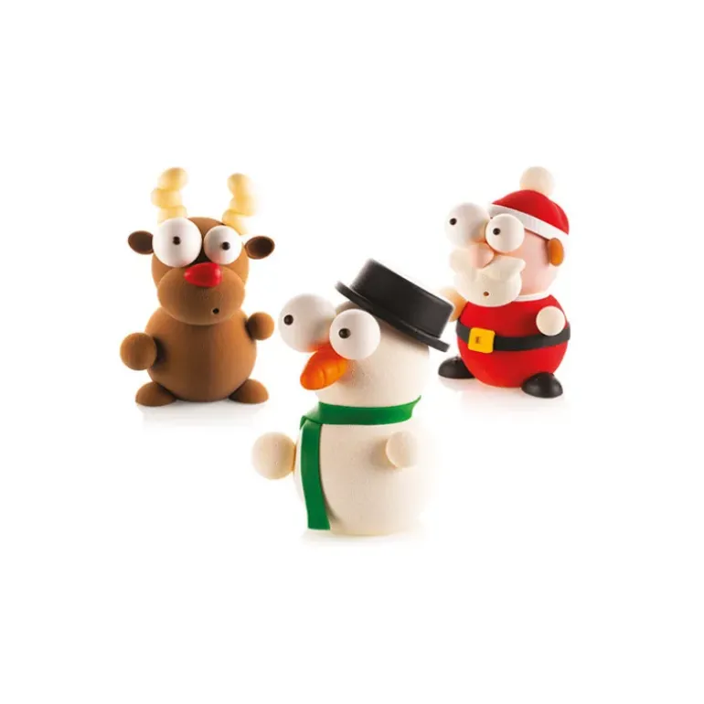 Kit Moules Chocolat Renne en PVC 14,7 cm x H 23,6 cm (x5) Silikomart Professional