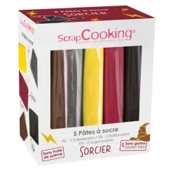 Kit Pâte à sucre Sorcier 5 x 80 g ScrapCooking