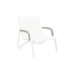 Lot 2 Accoudoirs pour Fauteuil Conversationnel Blanc Glacier Sunset Grosfillex