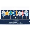 Lot de 8 bougies « Espace » ScrapCooking