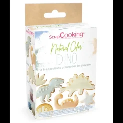 Lot de 3 Colorants Alimentaires d'Origine Naturelle Bleu, Vert, Beige Scrapcooking