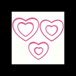 Lot de 6 Emporte-Pièces Cœur Wilton