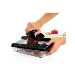 Mandoline de Cuisine 5 lames avec réservoir noir Mastrad