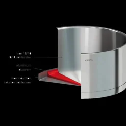 Marmite Ø 24 cm Strate Amovible Inox Cristel