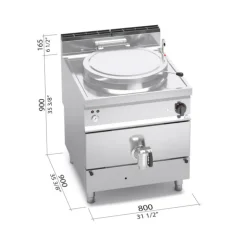 Marmite à Gaz 150 L Indirecte Berto's