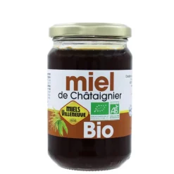 Miel de Châtaignier Bio 375 g Miels Villeneuve