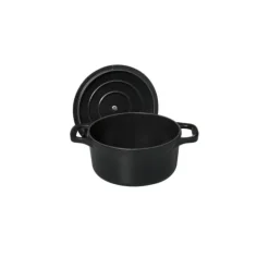 Mini Cocotte en Fonte Ronde 12 cm Noir Mat Chasseur