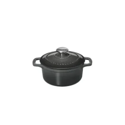 Mini Cocotte en Fonte Ronde 10 cm Caviar Chasseur