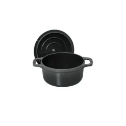 Mini Cocotte en Fonte Ronde 10 cm Caviar Chasseur