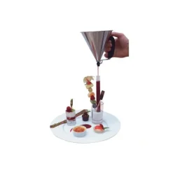 Mini Entonnoir à Piston Inox Orange KWIK De Buyer