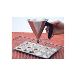 Mini Entonnoir à Piston Inox Orange KWIK De Buyer