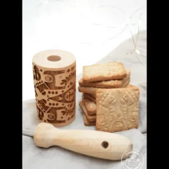 Mini Rouleau à Pâtisserie Empreinte Noël 7 cm Scrapcooking