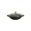 Mini Wok en Fonte 18 cm Noir Mat Chasseur