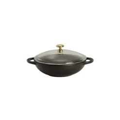 Mini Wok en Fonte 18 cm Noir Mat Chasseur