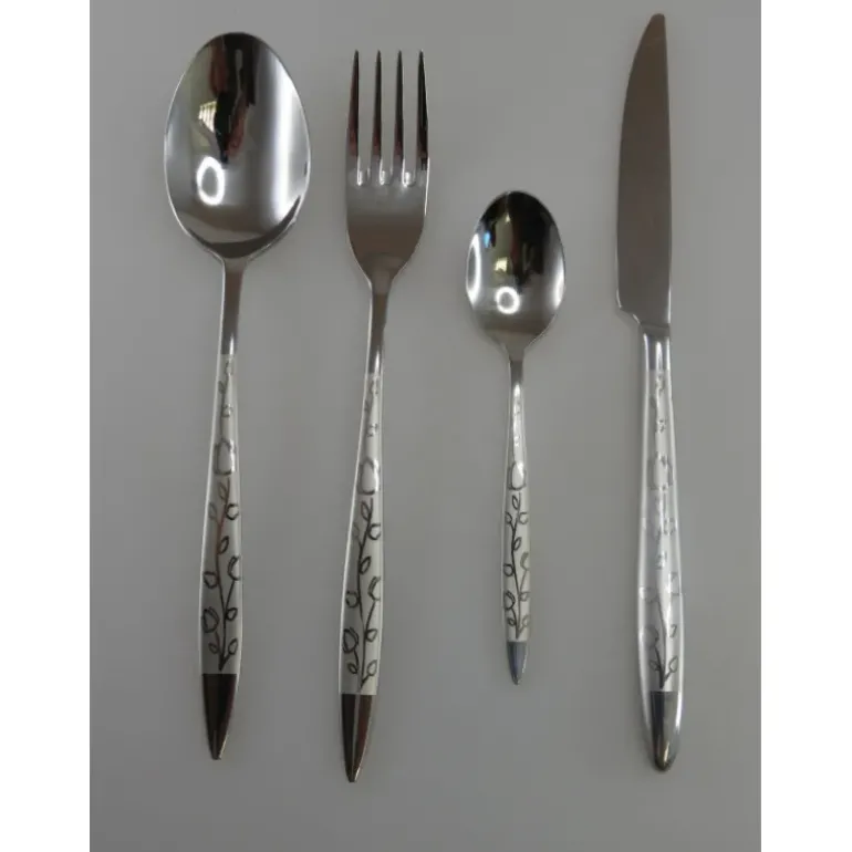 Ménagère 24 pièces Fleur Inox 3 mm Lebrun