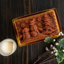 Moule à Cake Paysage de Noël Silver Nordic Ware