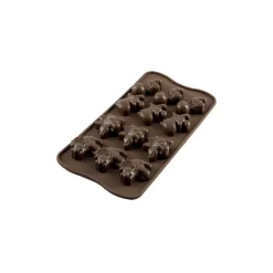 Moule à Chocolat 12 Dinosaures Easy Choc - Silicone Spécial Chocolat