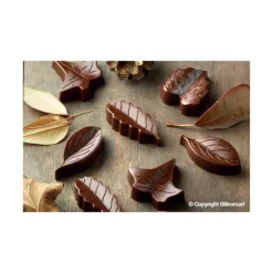 Moule à Chocolat 8 Feuilles Easy Choc - Silicone Spécial Chocolat
