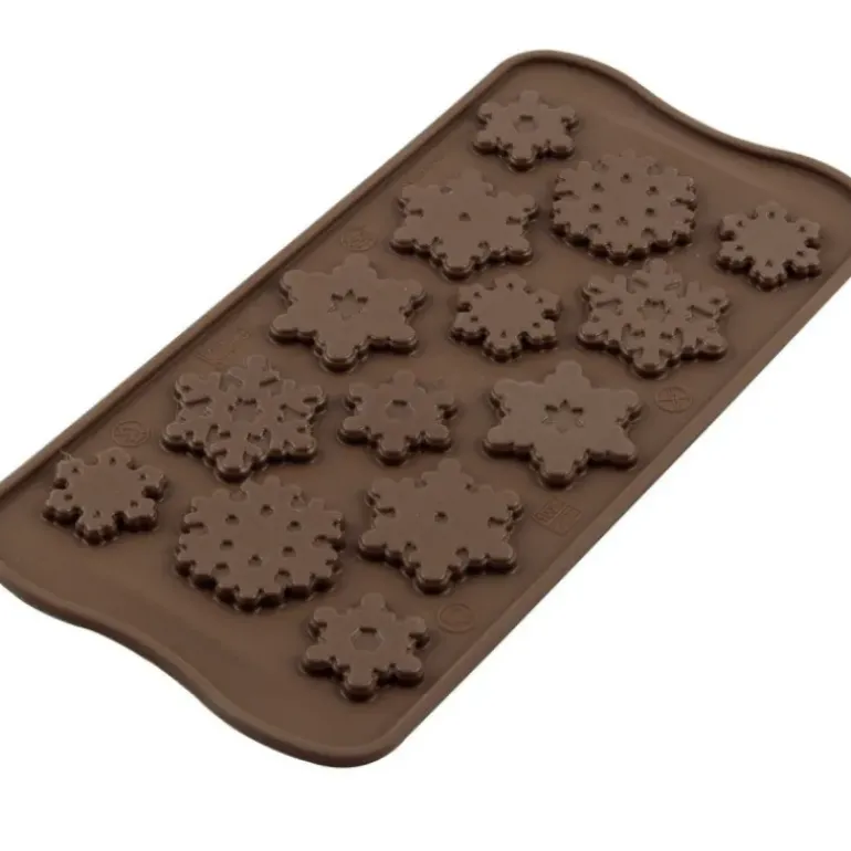 Moule à Chocolat 14 Flocons Easy Choc - Silicone Spécial Chocolat