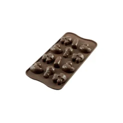 Moule à Chocolat 12 Sujets Bébé Easy Choc - Silicone Spécial Chocolat