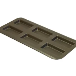 Moule à Financier 6 empreintes 9,8 x 4,8 cm Anti-adhérent Gobel