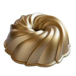 Moule à Gâteau Bundt Tourbillon Gold Nordic Ware