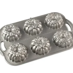 Moule à Gâteaux Couronnes de Noël (x6) Silver Nordic Ware