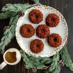 Moule à Gâteaux Couronnes de Noël (x6) Silver Nordic Ware