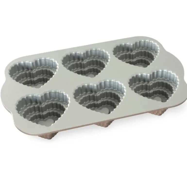 Moule à Gâteaux Cœurs à Étages (x6) Toffee Nordic Ware