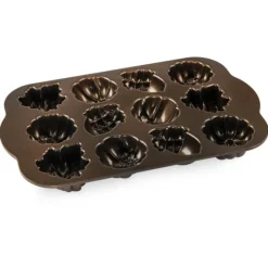 Moule à Gâteaux Gourmandises d'Automne (x12) Bronze Nordic Ware