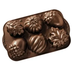 Moule à Gâteaux Gourmandises d'Automne (x6) Bronze Nordic Ware