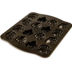 Moule à Gâteaux Gourmandises d'Automne (x16) Bronze Nordic Ware