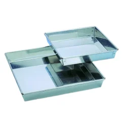 Moule à manqué Carré 14 x 14 cm Fer Blanc