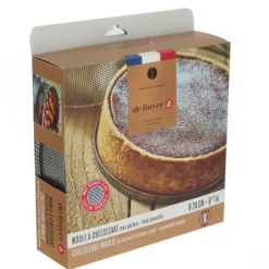 Moule à Manqué Rond Inox Perforé Amovible Ø 24 cm x H 6,5 cm De Buyer