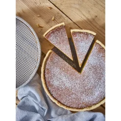 Moule à Manqué Rond Inox Perforé Amovible Ø 24 cm x H 6,5 cm De Buyer